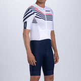 MEN ULTRA TRI P1 RACESUIT - NAVY EXOS / PFP LEG BANDS - COTE D'AZUR