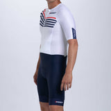 MEN ULTRA TRI P1 RACESUIT - NAVY EXOS / PFP LEG BANDS - COTE D'AZUR
