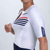 MEN ULTRA TRI P1 RACESUIT - NAVY EXOS / PFP LEG BANDS - COTE D'AZUR