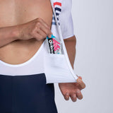 MEN ULTRA TRI P1 RACESUIT - NAVY EXOS / PFP LEG BANDS - COTE D'AZUR