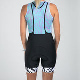WOMEN'S LTD CYCLE EXOS BIB - ELECTRIC