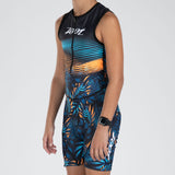YOUTH PROTEGE LTD TRI RACESUIT - CLUB ALOHA BLUE