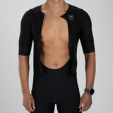 MEN'S ELITE TRI AERO FZ RACESUIT - BLACK