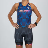 WOMEN SPRINT TRI BACKZIP RACESUIT - SPEEDWAY
