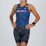 WOMEN SPRINT TRI BACKZIP RACESUIT - SPEEDWAY