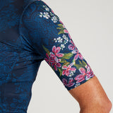 WOMEN CUSTOM CYCLE AERO JERSEY (ROAR COLLECTION) - BLUE ROAR -