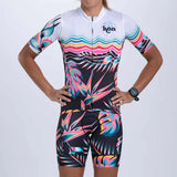 WOMEN LTD CYCLE AERO JERSEY - KOA TROPICAL