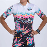 WOMEN LTD CYCLE AERO JERSEY - KOA TROPICAL