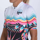 WOMEN LTD CYCLE AERO JERSEY - KOA TROPICAL