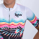 WOMEN LTD CYCLE AERO JERSEY - KOA TROPICAL