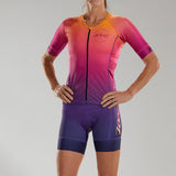 W LTD TRI AERO JERSEY - SUNSET