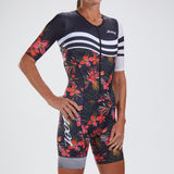 WOMEN TRI SET IN SLEEVE FULL ZIP RACESUIT - WAIKOLOA