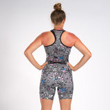 WOMEN LTD TRI SLEEVLESS FZ RACESUIT - AMERICAN REBEL