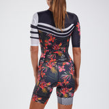 WOMEN TRI SET IN SLEEVE FULL ZIP RACESUIT - WAIKOLOA