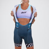 WOMEN TRI SET IN SLEEVE FULL ZIP RACESUIT - KONA ICE