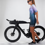WOMEN TRI SET IN SLEEVE FULL ZIP RACESUIT - KONA ICE