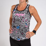 WOMEN LTD RUN SINGLET - AMERICAN REBEL