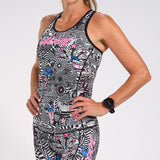 WOMEN LTD TRI RACERBACK - AMERICAN REBEL