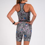 WOMEN LTD TRI SLEEVLESS FZ RACESUIT - AMERICAN REBEL