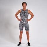 MEN'S LTD TRI SLEEVELESS FZ RACESUIT - AMERICAN REBEL
