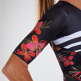 WOMEN TRI SET IN SLEEVE FULL ZIP RACESUIT - WAIKOLOA