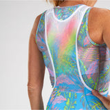 WOMENS LTD CYCLE BIB - LIVE ALOHA