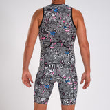 MEN'S LTD TRI SLEEVELESS FZ RACESUIT - AMERICAN REBEL