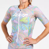 WOMENS LTD TRI AERO JERSEY - LIVE ALOHA