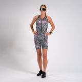 WOMEN LTD TRI SLEEVLESS FZ RACESUIT - AMERICAN REBEL