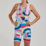W LTD CYCLE BIB - RIVIERA