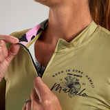 W LTD CYCLE AERO JERSEY - PALM MAHALO