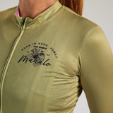W LTD CYCLE AERO JERSEY - PALM MAHALO