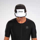 UNISEX TECH 5 - PANEL HAT - BLACK/WHITE
