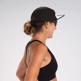 UNISEX TECH 5 - PANEL HAT - BLACK/WHITE