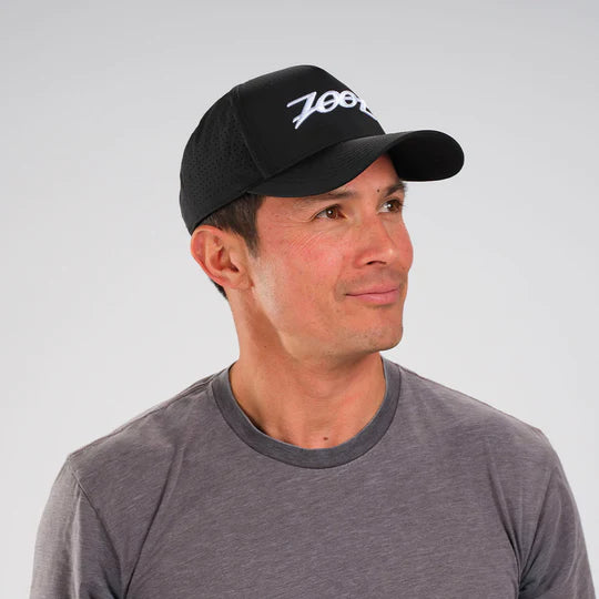 UNISEX TECH CURVED BILL HAT BLACK