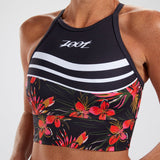 WOMEN CUSTOM RUN CROP -  WAIKOLOA