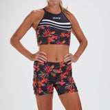 WOMEN CUSTOM RUN CROP -  WAIKOLOA